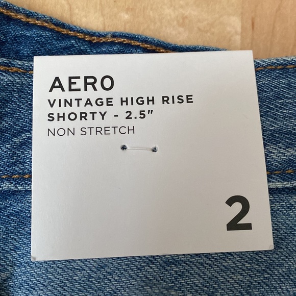 Jean shorts, size 2, blue Jean shorts ripped. - Picture 2 of 7